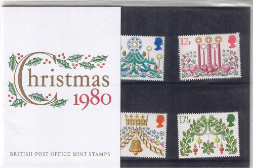 1980 Presentation pack Christmas UNMOUNTED MINT
