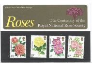 1976 Roses Presentation Pack Unmounted Mint