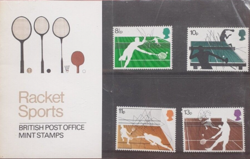 1977 Racket Sports Presentation Pack Unmounted Mint