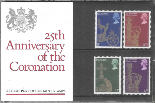 1978 25th Anniversary Coronation Presentation Pack Unmounted Mint