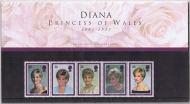 GB 1998 Diana Princess Of Wales Presentation pack Unmounted Mint