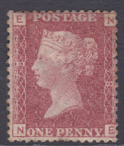 1858 Sg 43 1d Penny Red plate 78 Lettered N-E MOUNTED MINT