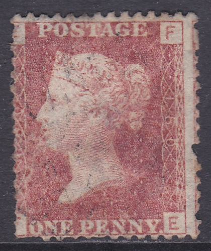 SG 43 1d Penny Red Lettered F-E plate 160 MOUNTED MINT