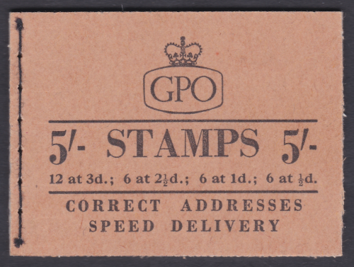 H36 5 - Wilding GPO booklet -  Dated Nov 1958 UNMOUNTED MINT MNH