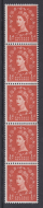 S10H Vertical Wilding Coil strip M C white Blue phos R flaw  UNMOUNTED MINT MNH