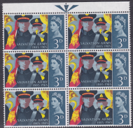 sg665 3d 1965 Salvation Army Misplaced Phosphor bands UNMOUNTED MINT [SN]