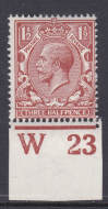 N18(1) 1½ Red Brown Royal Cypher control W23 Imperf UNMOUNTED MINT