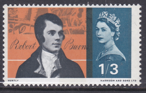1966 Sg686 1 3 burns Shift of Slate Black UNMOUNTED MINT [SN]