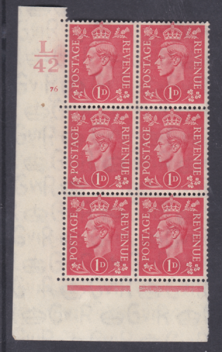 1d Pale scarlet L42 76 No Dot perf 5(E I) UNMOUNTED MINT MNH
