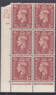 1½d Brown Cylinder Control O 44 178 Dot perf 6B(E P) UNMOUNTED MINT MNH
