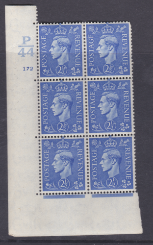 2½d Blue Cylinder Control P44 172 No Dot perf 5(E I) UNMOUNTED MINT MNH