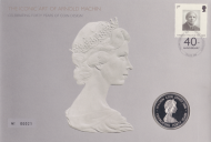2007 40th machin anniversary coin cover No. 21 UNMOUNTED MINT