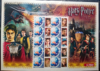 harry potter australia post 2003 goblet of fire stamp sheet unmounted mint