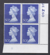 1970 50p Post office paper Decimal Machin Cylinder 11 UNMOUNTED MINT