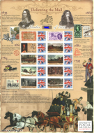 BC-227 History of Britain 39 2009 Delivering the mail no. 522 sheet U M