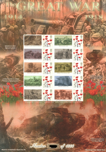 BC-414 2013 History of Britain 96 Great war no. 32 sheet U M