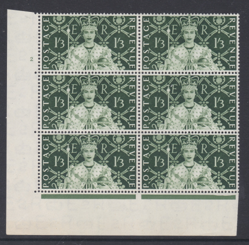 Sg534a 1953 Coronation 1 3 cylinder block 2 no with clover leaf flaw R20 1 U M