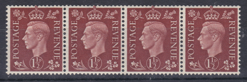 Sg 464a 1 KGV1 Dark Colour Watermark Sideways coil strip UNMOUNTED MINT MNH