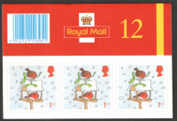 LX21 2001 Christmas Barcode Booklet -  24 x 2nd Class - No Cylinder