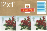 LX23 2002 Christmas Barcode Booklet -  12 x 1st Class - In Sealed Packet