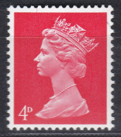 Sg 733c 4d Pre-decimal Machin missing phosphor - UNMOUNTED MINT MNH