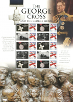 BC-478 GB 2015 The George Cross no. 141 Smiler Sheet  UNMOUNTED MINT