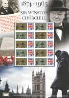 BC-465 GB 2015 Churchill no. 145 Smiler Sheet  UNMOUNTED MINT