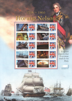 BC-170 2008 Horatio Nelson no. 36 Smiler Sheet  UNMOUNTED MINT