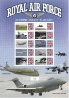 GBS-116 GB 2010 RAF reconnaissance maritime no. 408 SMILER SHEET UNMOUNTED MINT