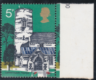 Sg906c 1972 Churches 5p Missing Embossing Unmounted Mint (E-W)