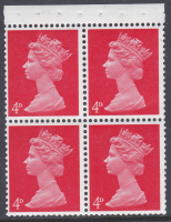 UB15b Pre-decimal Machin Booklet Pane Perf I Dot on D retouch R1 1 U M
