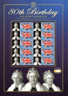 BC-81 GB 2006 Elizabeth 80th bday no. 928 Smiler sheet UNMOUNTED MINT
