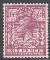 Sg385a N26(e) 6d Reddish Purple perf 14 Royal Cypher  single UNMOUNTED MINT