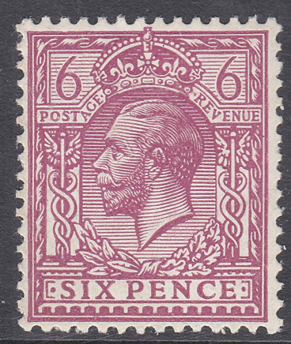Sg385a N26(e) 6d Reddish Purple perf 14 Royal Cypher  single UNMOUNTED MINT