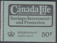 DT9 February 1973 Canada life assurance 50p Stitched Booklet - complete