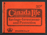 DQ74 June 1974 Canada Life 30p Stitched Booklet - complete