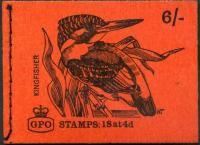 July 1968 Kingfisher QP39 6 - GPO Booklet - unmounted mint