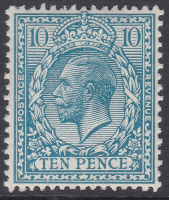 N31(2) 10d Turquoise Blue Royal Cypher Wmk type II(2) UNMOUNTED MINT