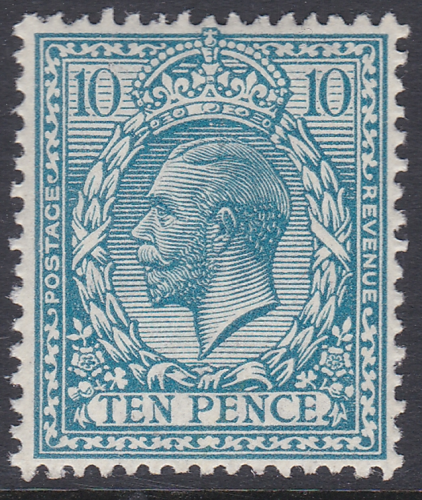 N31(2) 10d Turquoise Blue Royal Cypher Wmk type II(2) UNMOUNTED MINT