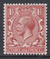 N35(2) Deep Red Brown 1d Block Cypher Single Stamp UNMOUNTED MINT