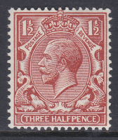 N35(2) Deep Red Brown 1d Block Cypher Single Stamp UNMOUNTED MINT