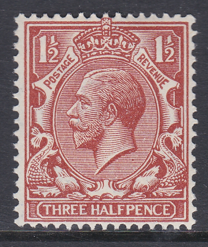 N35(2) Deep Red Brown 1d Block Cypher Single Stamp UNMOUNTED MINT