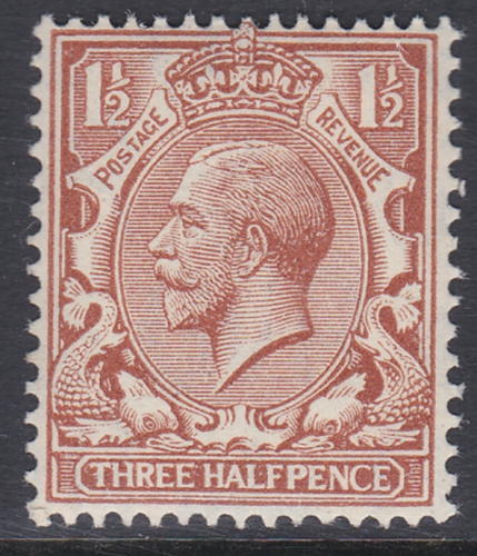 N35(8) Yellow Brown 1d Block Cypher Single Stamp UNMOUNTED MINT