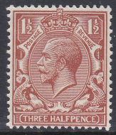 N35(9) Deep Yellow Brown 1d Block Cypher Single Stamp UNMOUNTED MINT