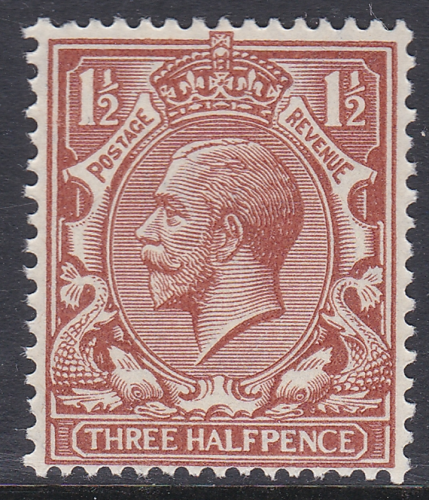 N35(9) Deep Yellow Brown 1d Block Cypher Single Stamp UNMOUNTED MINT