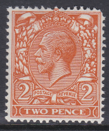 N36(2) Deep Orange 2d Block Cypher Single Stamp UNMOUNTED MINT