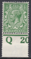 N14(7) d Deep Bright Green Royal Cypher Control Q 20 Perf Wmk type III(3) U M