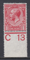 N16(1) 1d Bright Scarlet Royal Cypher Control C 13 Perf  U M