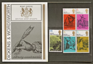 1970 Literary Anniversaries Presentation pack no. 17 UNMOUNTED MINT