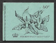 1972 May DT6 British Flowers 50p Stitched Booklet - complete